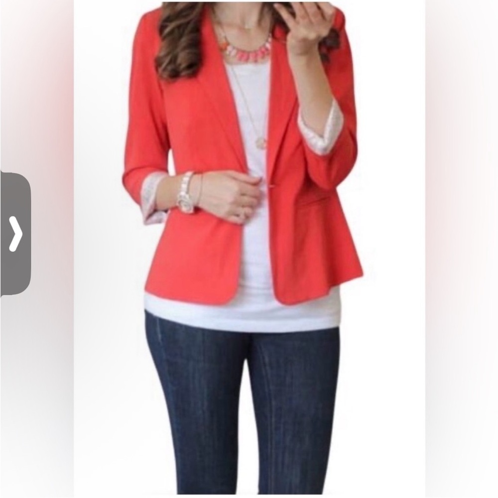 Kensie Women's Red Blazer Size S